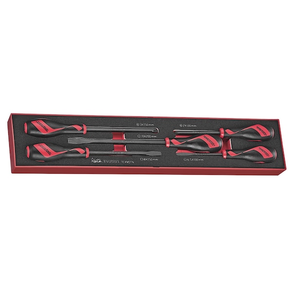 Screwdriver Set Power Thru 5pcs in EVA Foam Organizational